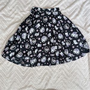 Modcloth Hell Bunny Retro Kittens Circle Skirt XS